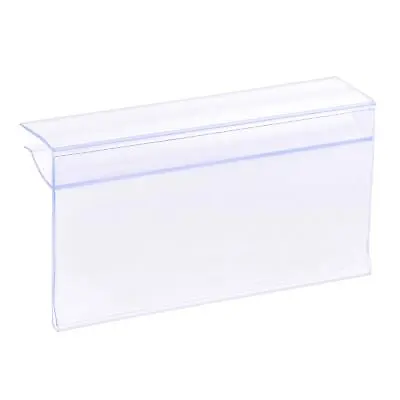 £12.46 • Buy Label Holder 80x42mm Clip-On Shelf Clear Plastic For 4-8mm Glass Shelving, 20pcs