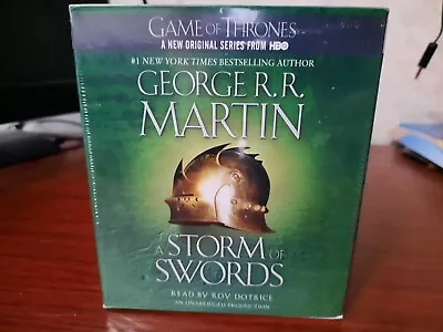 A Song Of Ice And Fire: Book Three - A Storm Of Swords Audiobook New & Sealed • $28.99