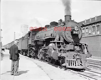 3cc264 Rp 1936 Wabash Railroad 462 Loco #662 + Passenger Train At Decatur Il • $8.99