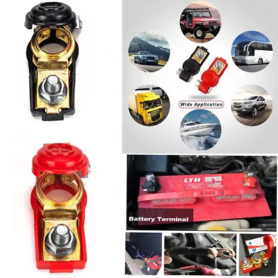 Car Battery Terminals Connector Adjustable Positive+Nagative 2X • $9.99