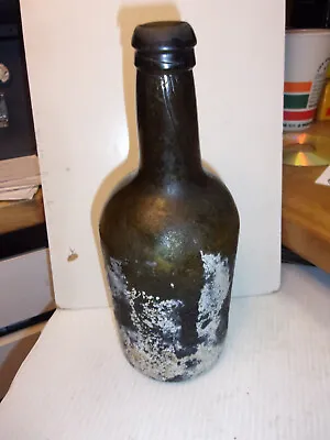 1700s English Black Glass Whiskey/ Wine Bottle Shipwreck West Indies • $349