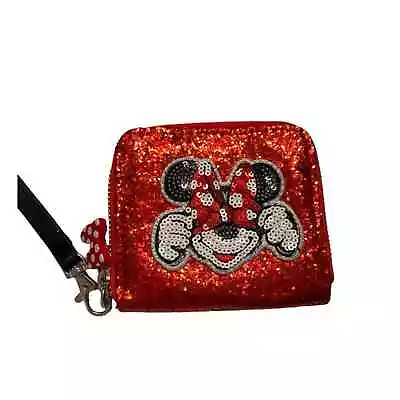 Disney Minnie Mouse Red Sequin Wallet • $33.88