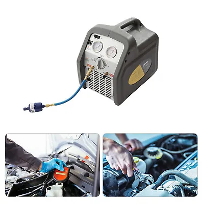 Portable Refrigerant Recovery Machine 3/4HP Dual Cylinder HVAC Recycling Tool • $371.42