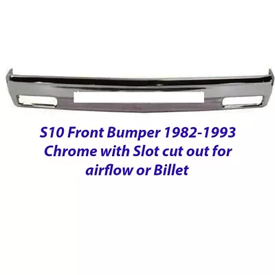 Bumper 1982-90 Chevrolet S10 GMC S15 1983-1990 Chevy S10 Blazer Front Chrome • $79.94