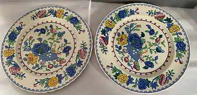 2 X Vintage Masons Ironstone 'Regency Luncheon Plates 9 Inch • £16