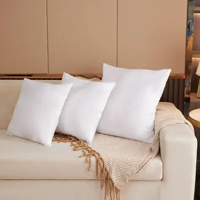 Luxury Set Of 2 Throw Pillow Inserts 4 Sizes White • $15.99