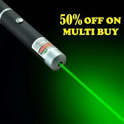 50miles Laser Green Pen Pointer 1mw Powerful Lazer Professional Beam Pet Dog Cat • £3.45