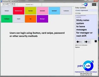 Fully Licenced Pointosale Epos Software Restaurant Take Away English Chinese No • £129