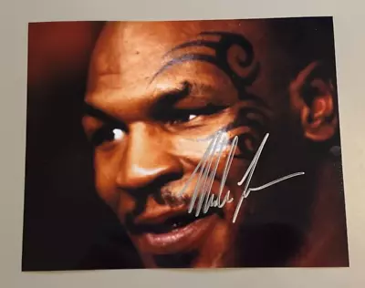 Mike Tyson Signed Boxing Photograph With COA (10 X8 ) • £17.95