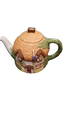 Vintage Staffordshire Cottages Christopher Wren Teapot Fine China • $15