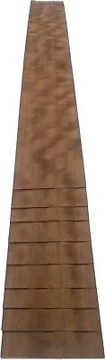 Makore Pommele Quilted Figured Wood Veneer: 9 Sheets ( 35.5  X 5  ) 11 Sq Ft • $32.99