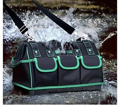 £27 • Buy Waterproof Tool Bag Box Tote Organiser STANLEY JCB Tradesman Joiner Electrician