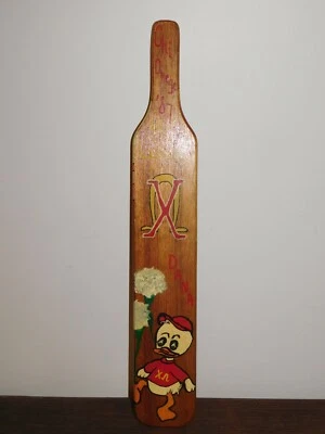 $303.99 • Buy Vintage 22  Long 1987 Chi Omega Phi Lambda Sorority Fraternity Wood Paddle