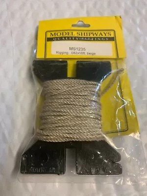 Model Shipways .082  Rigging Line Rope Boats Ships Dioramas New In Package 16' • $4.95