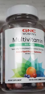 GNC Women's MULTIVITAMIN Ages 50+ 120 Ct  Fruit Flavored Gummies EXP 9/24 • $14.99