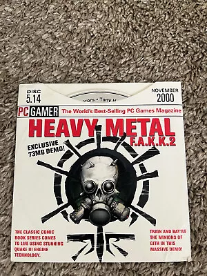 PC Gamer Magazine Demo Disc 5.14 November 2000: Heavy Metal F.A.K.K. 2 • $9.99