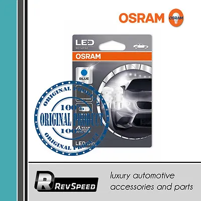 Osram LED Bulbs T10 LEDriving W5W Blue 8000K 12V 1W 2880BL-02B • $24.95