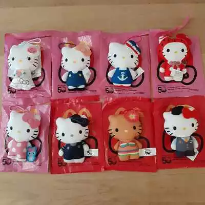 Set Of 8 Hello Kitty 50Th Anniversary Limited Happy Mcdonald'S Mac Summer Shirok • $136.70