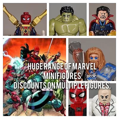 £3.99 • Buy Lego Marvel Minifigures Avengers Spiderman Dr Strange Hulk Iron Man Thor Venom