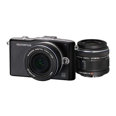 £330.24 • Buy Quality Product OLYMPUS E-PM1 Twin Lens Kit Black