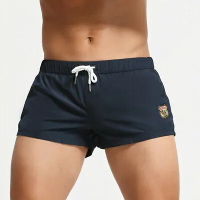 Mens Low Waist Boxer Shorts Breathable Panties Comfort Waistband Arrow Shorts • $12.88