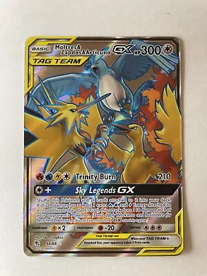 Moltres & Zapdos & Articuno GX 66/68 Holo Tag Team Hidden Fates Pokemon TCG • $9.99