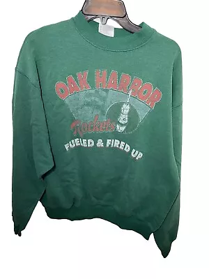 Oak Harbor OH  Oak Harbor High School Ohio  Rockets Green Sweater Xl • $12
