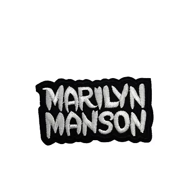 Marilyn Manson Music Iron Or Sew On Patch Embroidered Rock Band Jean Jacket Vest • $21