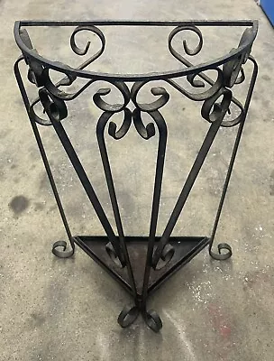 1950’s Wrought Iron Umbrella Stand H59cm X W35cm X D16cm • £60