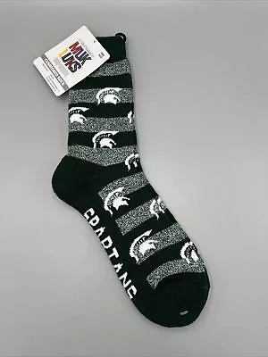 Muk Luks Gameday Michigan State Spartans Terry Loop Cushioned Socks 1 Pair! • $14.95