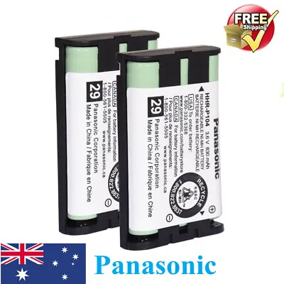 2pcs Panasonic Cordless Phone HHR P104 3.6V 830mAh NI-MH Replacement Batteries • $27.59