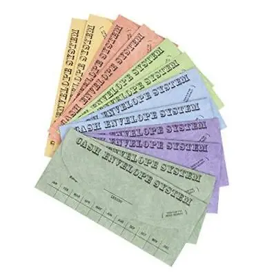 Budgetizer Cash Envelopes System - 12 Pack Budget Planner Envelopes –Assorted Co • $13.99