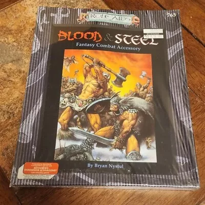 Vintage Advanced Dungeons & Dragons  Blood & Steel (Role Aids) MGI 765 Sealed • $35.99