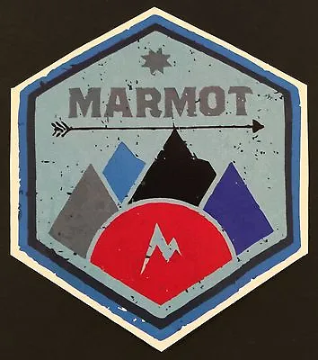 MARMOT Badge Vintage Look Climbing Outdoor Vinyl Sticker Decal *FREE SHIPPING* • $3.75