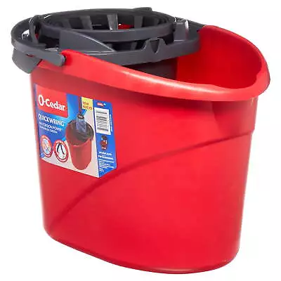 QuickWring Bucket 2.5 Gallon Mop Bucket With Wringer Red • $10.09