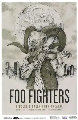 $14.99 • Buy Foo Fighters Concert Poster, Denver, CO 2015