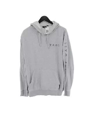 Vans Women's Hoodie M Grey Cotton With Polyester Spandex Pullover • £10