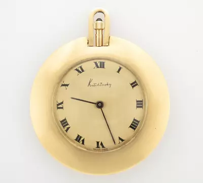 Fine Quality 18ct Yellow Gold Kutchinsky Pocket Watch In Working Condition  • £1950