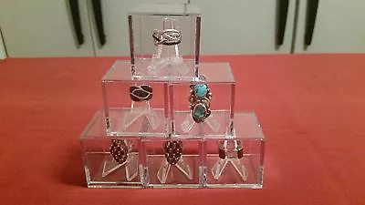 *#Championship Ring Display Case Box Stand Holder Cube World Series Super Bowl • $14.88