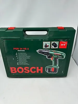 £65 • Buy Bosch PSB 24 VE-2 Cordless Combi Drill Driver 24v Nicad Nimh Rotary Hammer