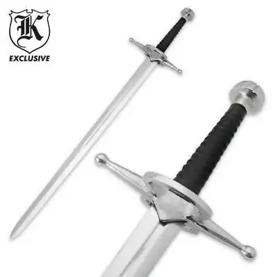 45  Legends In Steel Medieval Renaissance Two Handed Great Sword Carbon Steel • $53.98