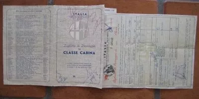 VULCANIA (Italian) Elaborate Passenger Ticket • $19.99