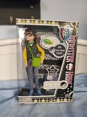 Monster High Jackson Jekyll Doll NIB Diary Pet Glasses Bag First Wave • $150