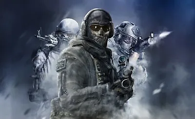 Call Of Duty Ghost Canvas Wall Art 20x30 Inches • £21