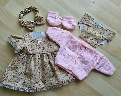 £13.99 • Buy Baby Annabell /Luvabella 17 To 19 Inch Dolls 5 Pce Autumn Floral Dress Set (49)