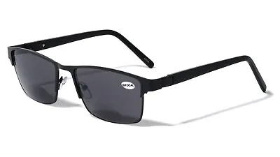 BIFOCAL Men Sunglasses Reading Glasses - Metal Extra Large Reader - 152mm Wide • $22.95