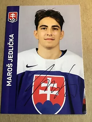 Maros Jedlicka Slovakia 🇸🇰 Hockey Colorado Avelanche 2023/24 Hand Signed • $39.99