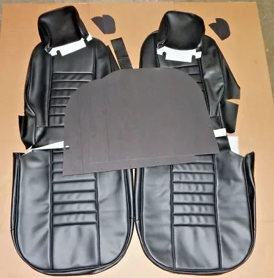 New Vinyl Seat Covers Upholstery MGB 1969 Only Made In UK  Black W Black Piping • $724.95