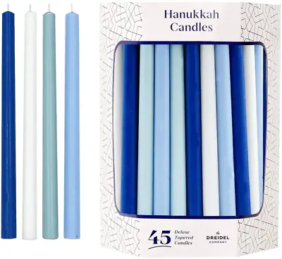 Deluxe Tapered Hanukkah Menorah Candles For All 8 Nights Of Chanukah Pastel B... • $14.01