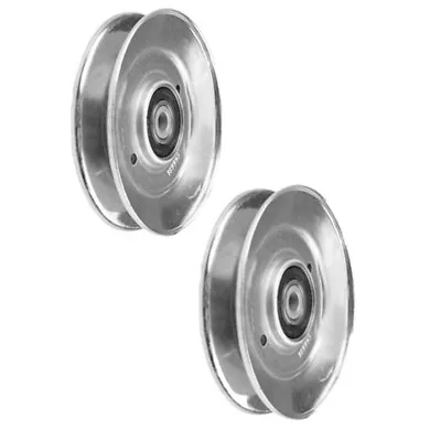 Set Of (2) V-Idler Pulley 3/8 X 4-1/2  Fits AYP 48  Decks 2005-UP 189993 • $27.99